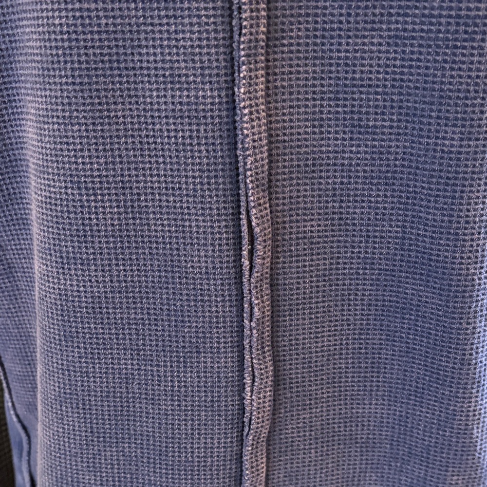 Oli & Hali Bluish-Purple Waffle Textured Henley - Picture 13 of 16